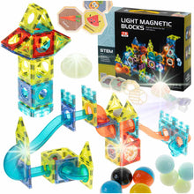 75-elementowy magnetyczny tor kulkowy z kulkami LED