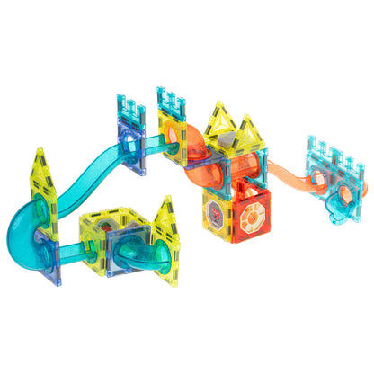 75-Piece Magnetic Marble Run Building Set with LED Balls