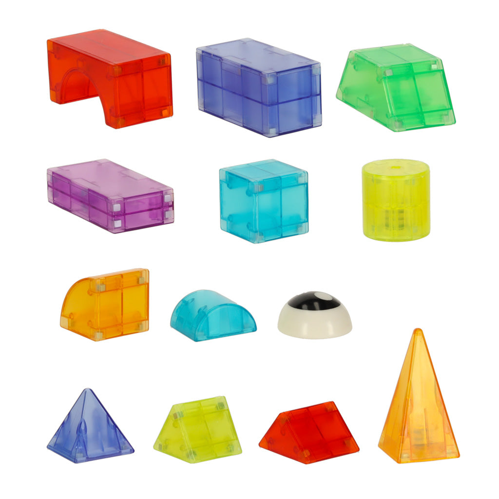 64-Piece Light-Up Magnetic Building Blocks for Kids 3+