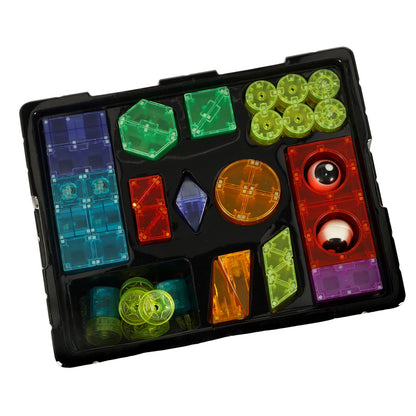 64-Piece Light-Up Magnetic Building Blocks for Kids 3+