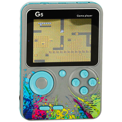 Mini Retro Handheld Game Console for Kids 6+ – Gray, 500 Games