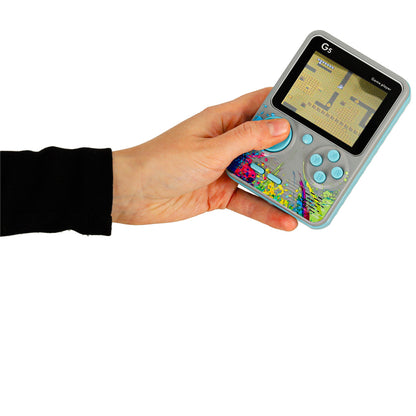 Mini Retro Handheld Game Console for Kids 6+ – Gray, 500 Games