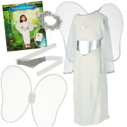 Angel Costume for Kids – Size S (100–110 cm) with Wings & Halo