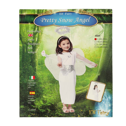 Angel Costume for Kids – Size S (100–110 cm) with Wings & Halo