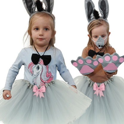 Donkey Costume for Kids 3+ – 6-Piece Carnival Outfit