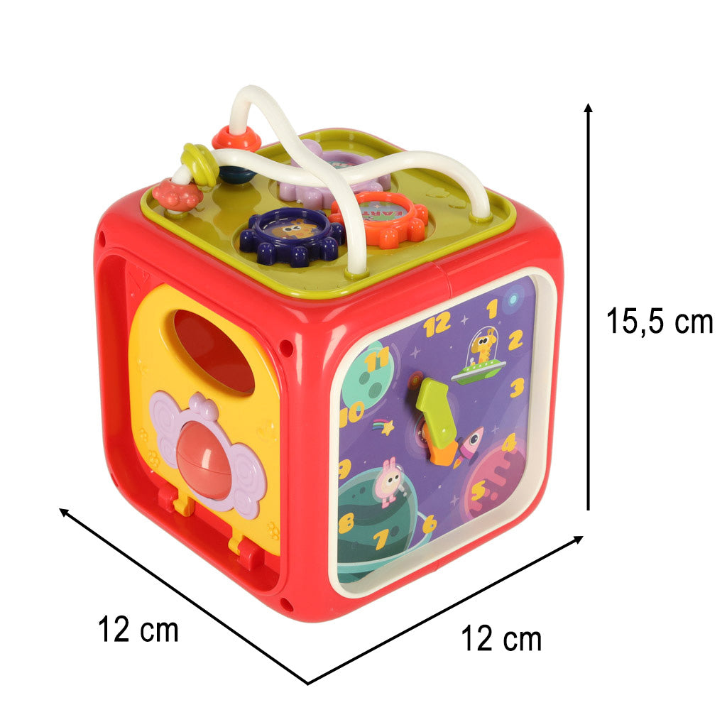 Interactive Educational Activity Cube – Shape Sorter & Piano 18M+