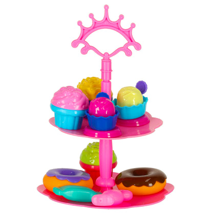 Pastel Dessert Picnic Basket Play Set – Ice Cream & Sweet Treats