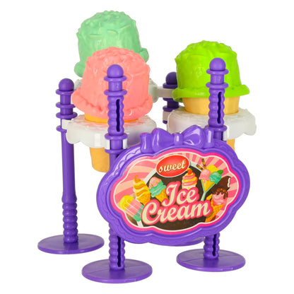 Pastel Dessert Picnic Basket Play Set – Ice Cream & Sweet Treats