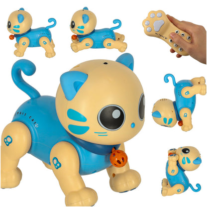 Interactive Remote Control Robo Cat – Blue Robotic Pet Toy