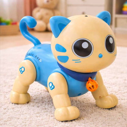 Interactive Remote Control Robo Cat – Blue Robotic Pet Toy