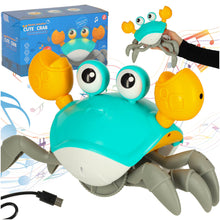 Interaktywny raczkujący krab z muzyką i akumulatorem USB