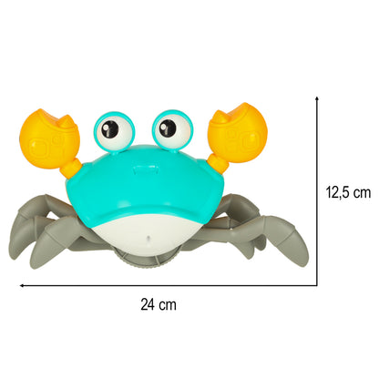 Interaktywny raczkujący krab z muzyką i akumulatorem USB