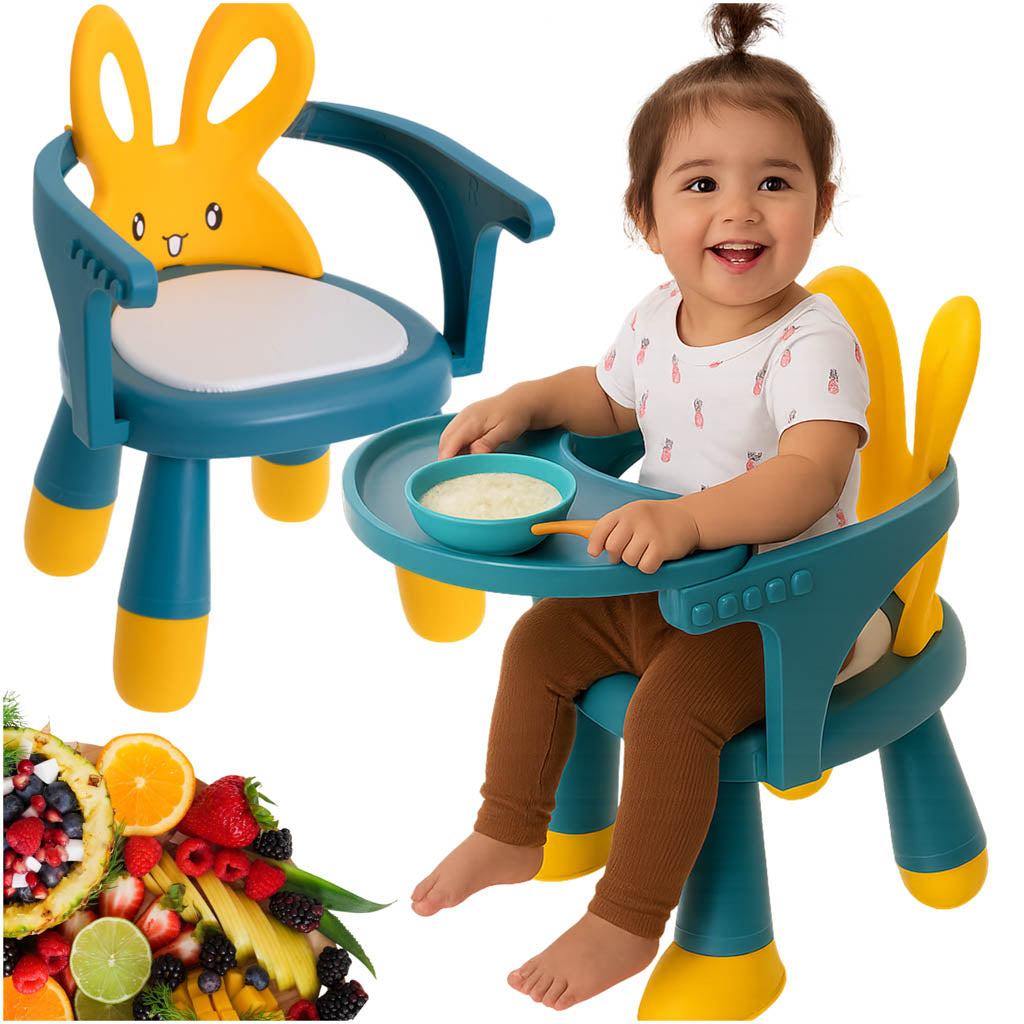 Kids Bunny Chair with Table – Toddler Activity & Feeding Seat