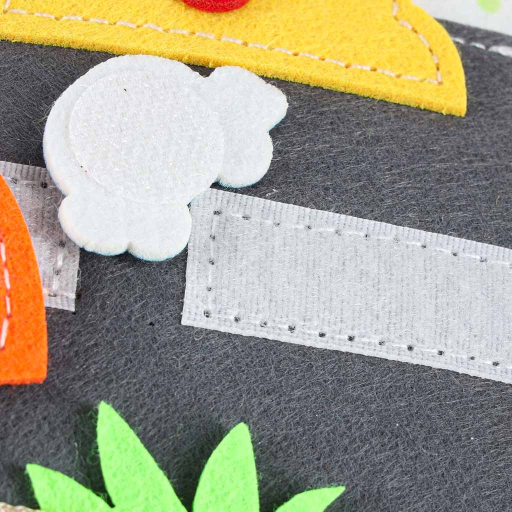 Sensoryczna książeczka aktywizująca Żyrafa – interaktywna filcowa książeczka edukacyjna