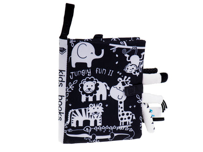Safari Animals Sensory Baby Book with Tails