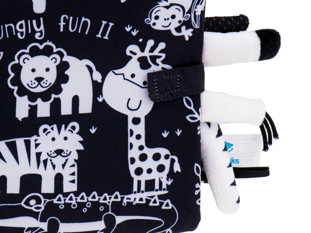 Safari Animals Sensory Baby Book with Tails