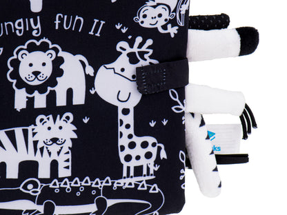 Safari Animals Sensory Baby Book with Tails