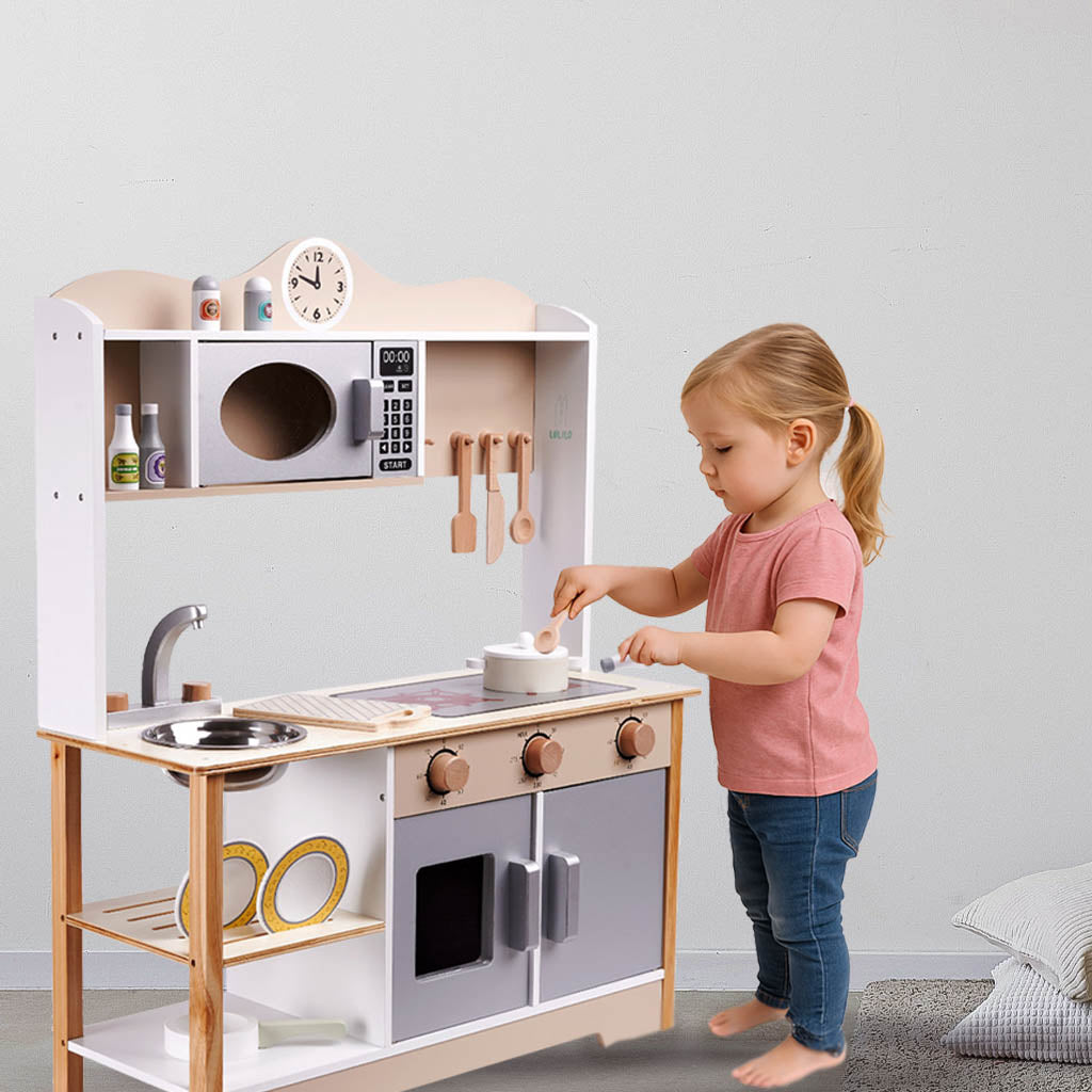LULILO Kuketo Wooden Play Kitchen with Accessories