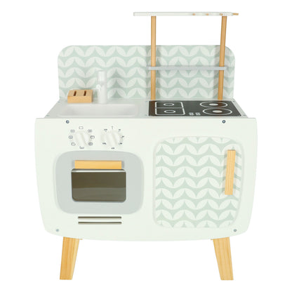 LULILO Retro Wooden Play Kitchen with Accessories – 3+