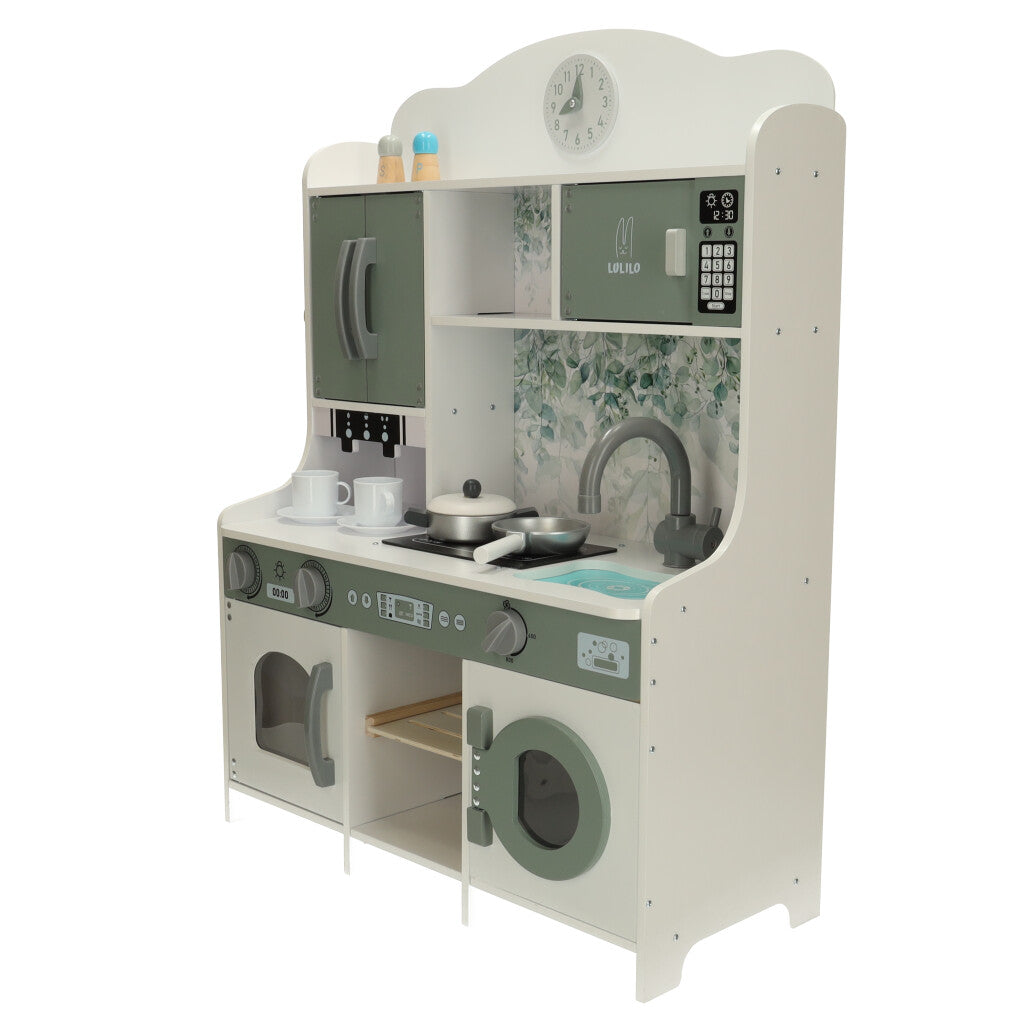 LULILO Saliko Wooden Play Kitchen with Coffee Machine – 3+
