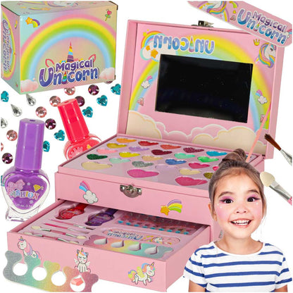 Unicorn Makeup Case for Girls – Kids Cosmetic Set