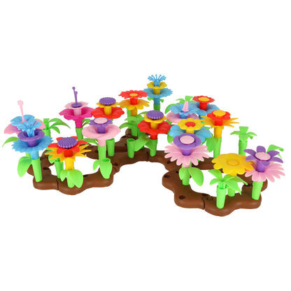 104-Piece Flower Garden Building Blocks Set
