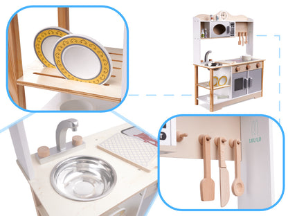 LULILO Kuketo Wooden Play Kitchen with Accessories