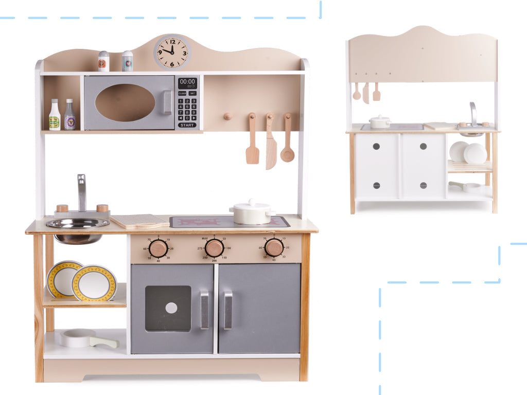 LULILO Kuketo Wooden Play Kitchen with Accessories