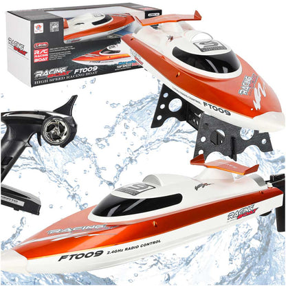 FT009 Remote Control Speed Boat 2.4GHz – High-Speed RC Racing Boat 30 km/h
