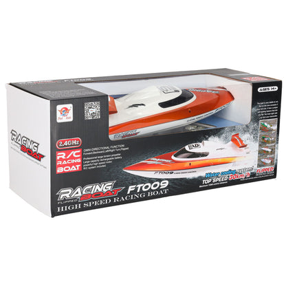FT009 Remote Control Speed Boat 2.4GHz – High-Speed RC Racing Boat 30 km/h