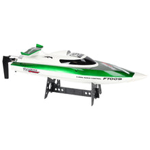 Zdalnie sterowana łódź motorowa FT009, zielona, 2,4 GHz, szybka łódź wyścigowa