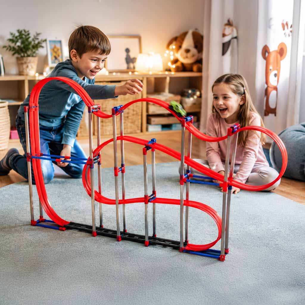 120-Piece Anti-Gravity Car Race Track for Kids 3+ – STEM Toy
