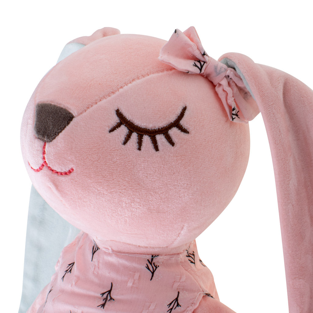 Różowy pluszowy króliczek maskotka 52 cm – Miękki królik pluszak