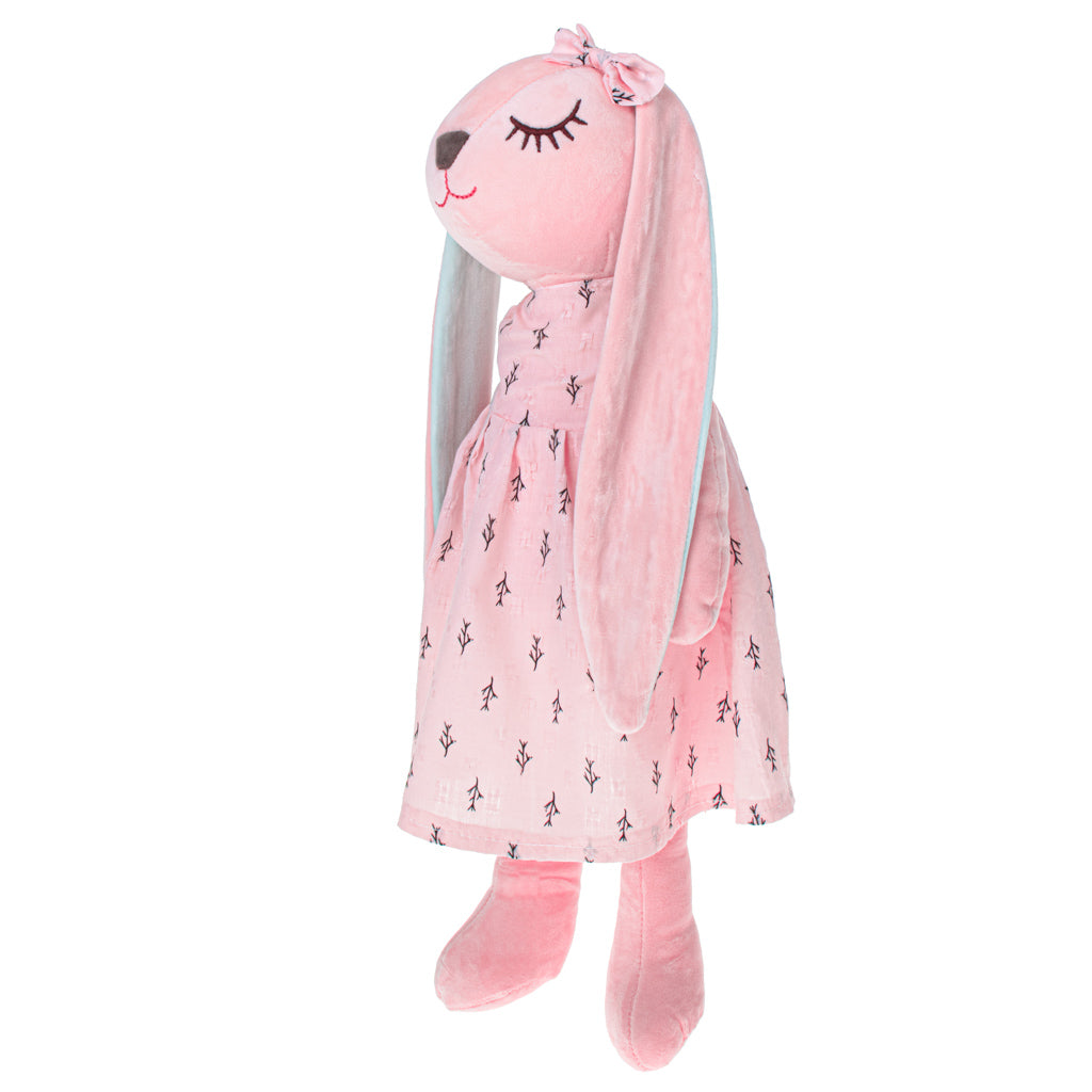 Różowy pluszowy króliczek maskotka 52 cm – Miękki królik pluszak