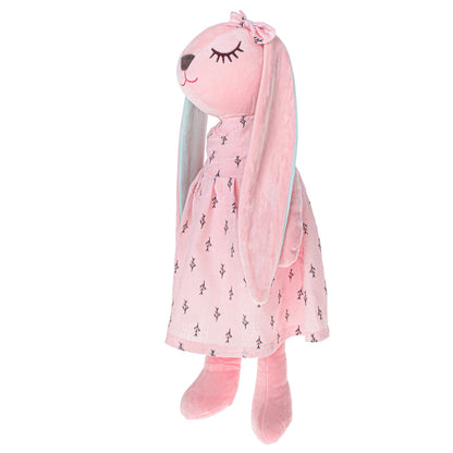 Różowy pluszowy króliczek maskotka 52 cm – Miękki królik pluszak