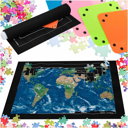 Puzzle Roll-Up Mat for 500–2000 Pieces