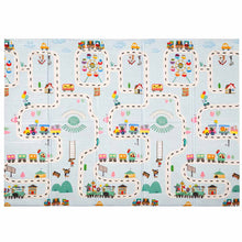Składana edukacyjna mata piankowa 150 × 200 cm – Miejskie drogi
