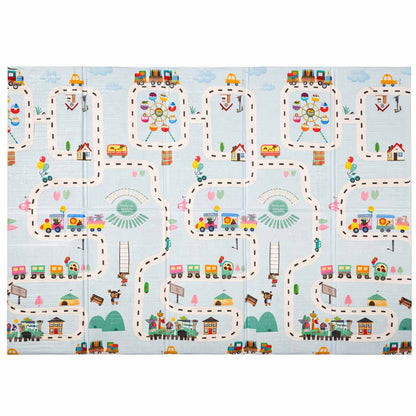 Składana edukacyjna mata piankowa 150 × 200 cm – Miejskie drogi