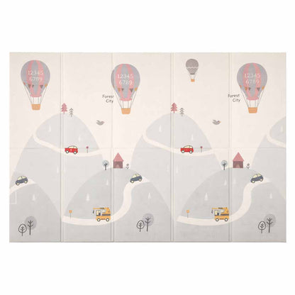 Składana edukacyjna mata piankowa 150 × 200 cm – Miejskie drogi