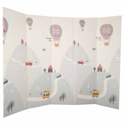 Składana edukacyjna mata piankowa 150 × 200 cm – Miejskie drogi