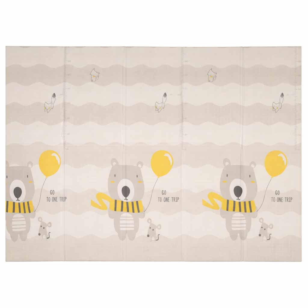 Foldable Baby Play Mat 150 × 200 cm – Teddy Bear Design