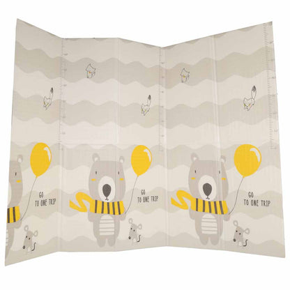 Foldable Baby Play Mat 150 × 200 cm – Teddy Bear Design