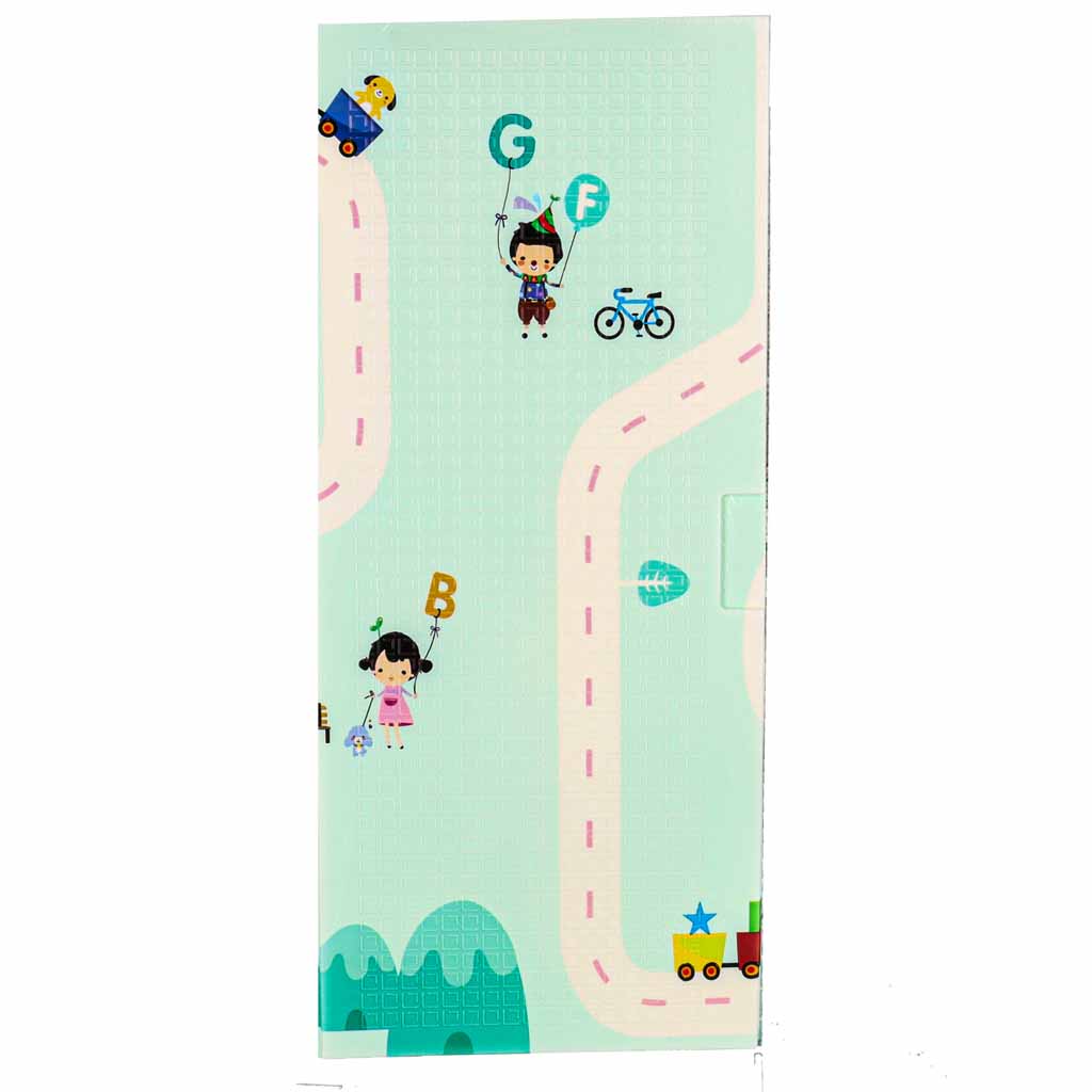 Składana mata do zabawy dla dzieci 180 × 200 cm – dwustronna pianka XPE