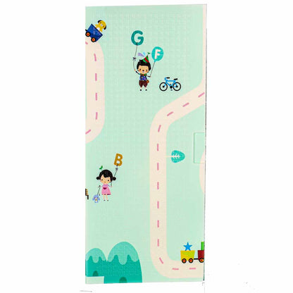 Składana mata do zabawy dla dzieci 180 × 200 cm – dwustronna pianka XPE