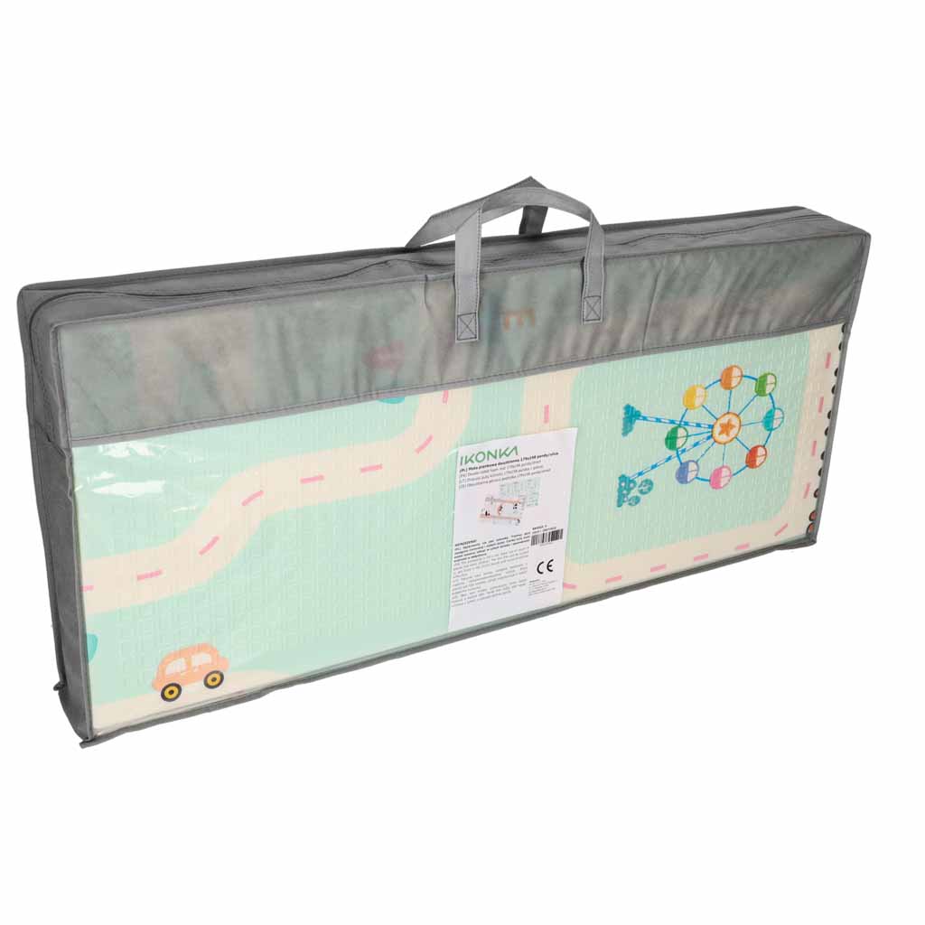 Składana mata do zabawy dla dzieci 180 × 200 cm – dwustronna pianka XPE