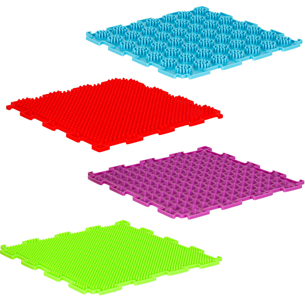 Sensory Play Mat with Textured Tiles – 8-Piece Set 2+