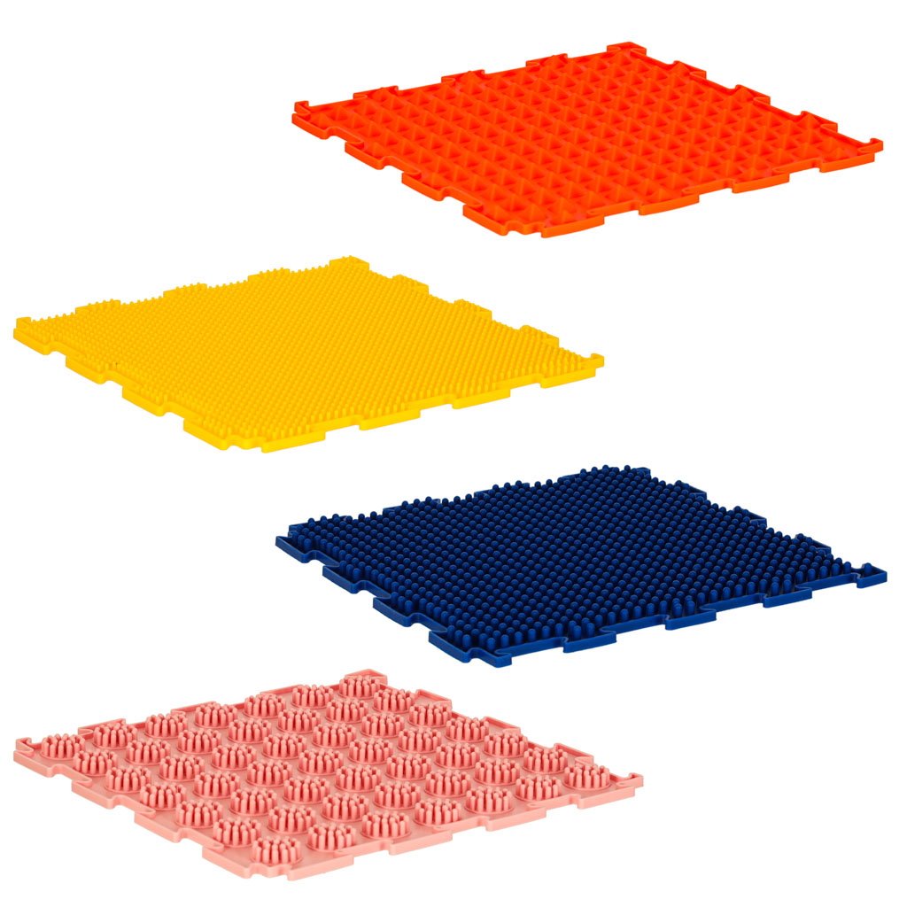 Sensory Play Mat with Textured Tiles – 8-Piece Set 2+