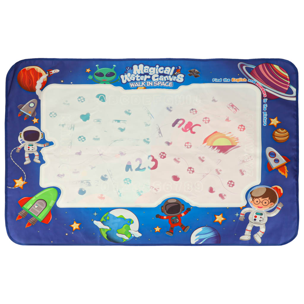 Mata do rysowania wodą dla dzieci 3+ – motyw kosmosu 120 × 90 cm