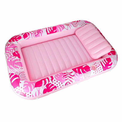 Dmuchany fotel basenowy z poduszką – różowy 175 × 115 cm