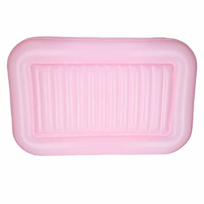 Dmuchany fotel basenowy z poduszką – różowy 175 × 115 cm